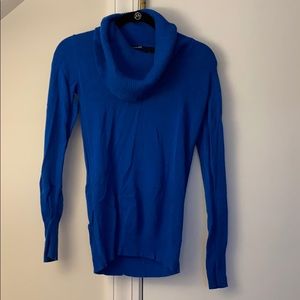 Alloy Apparel Blue Cowl Neck Sweater